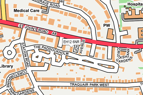 EH12 6NR map - OS OpenMap – Local (Ordnance Survey)