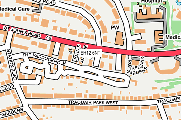 EH12 6NT map - OS OpenMap – Local (Ordnance Survey)