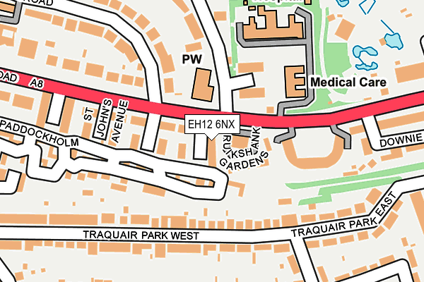EH12 6NX map - OS OpenMap – Local (Ordnance Survey)
