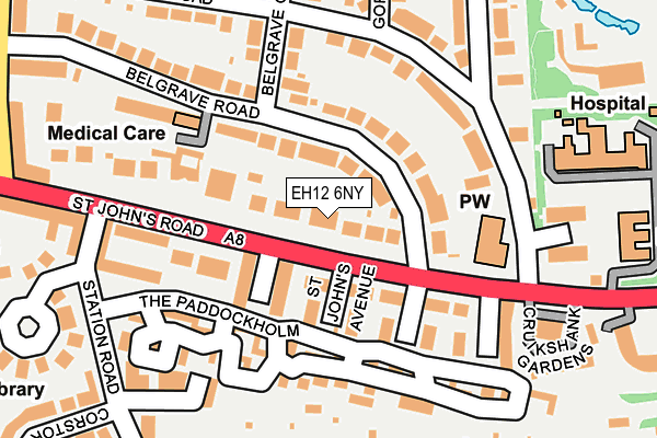 EH12 6NY map - OS OpenMap – Local (Ordnance Survey)