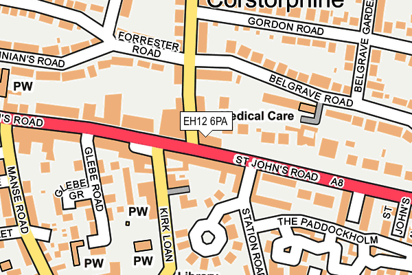 EH12 6PA map - OS OpenMap – Local (Ordnance Survey)