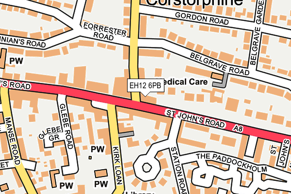 EH12 6PB map - OS OpenMap – Local (Ordnance Survey)