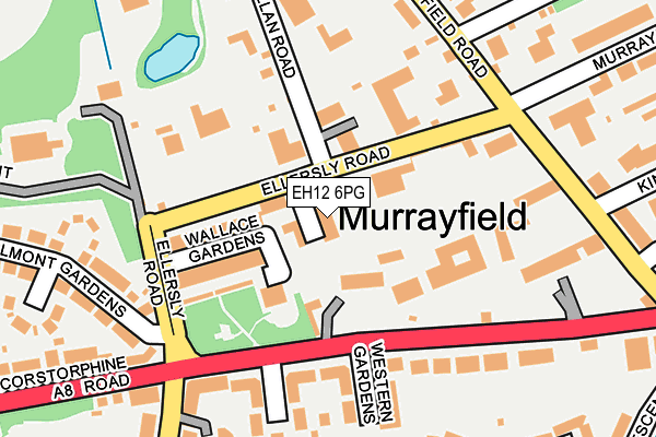 EH12 6PG map - OS OpenMap – Local (Ordnance Survey)