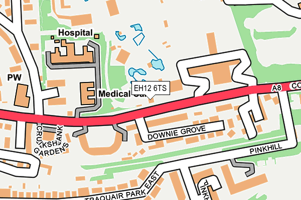 EH12 6TS map - OS OpenMap – Local (Ordnance Survey)