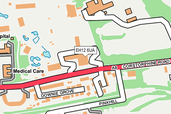 EH12 6UA map - OS OpenMap – Local (Ordnance Survey)