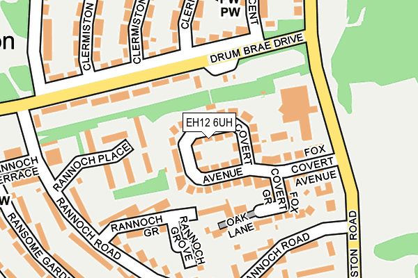 EH12 6UH map - OS OpenMap – Local (Ordnance Survey)