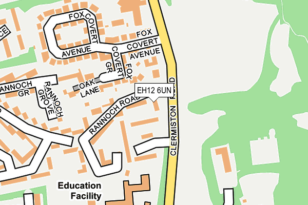 EH12 6UN map - OS OpenMap – Local (Ordnance Survey)