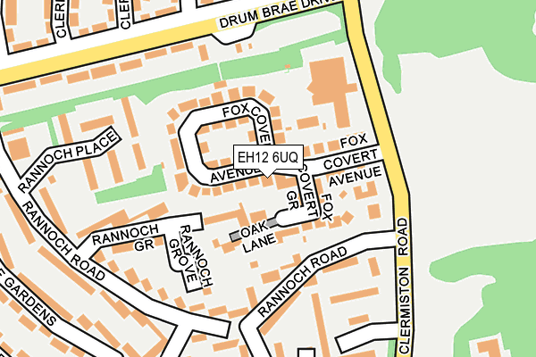 EH12 6UQ map - OS OpenMap – Local (Ordnance Survey)