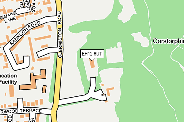 EH12 6UT map - OS OpenMap – Local (Ordnance Survey)
