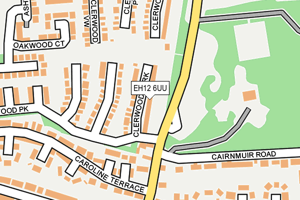 EH12 6UU map - OS OpenMap – Local (Ordnance Survey)