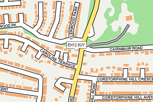 EH12 6UY map - OS OpenMap – Local (Ordnance Survey)
