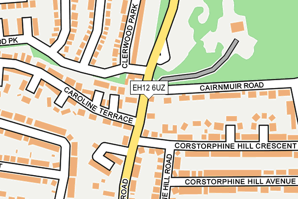 EH12 6UZ map - OS OpenMap – Local (Ordnance Survey)