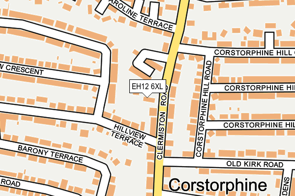 EH12 6XL map - OS OpenMap – Local (Ordnance Survey)