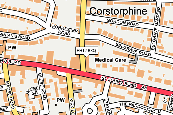 EH12 6XQ map - OS OpenMap – Local (Ordnance Survey)