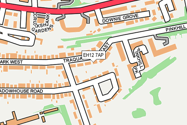 EH12 7AP map - OS OpenMap – Local (Ordnance Survey)