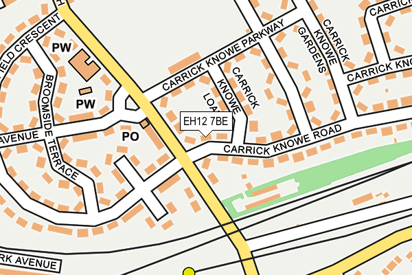 EH12 7BE map - OS OpenMap – Local (Ordnance Survey)