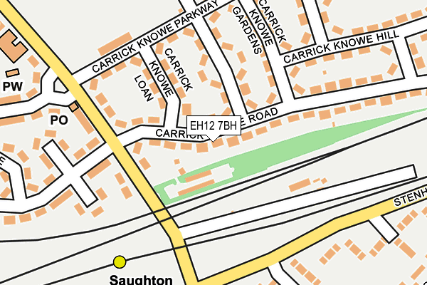 EH12 7BH map - OS OpenMap – Local (Ordnance Survey)