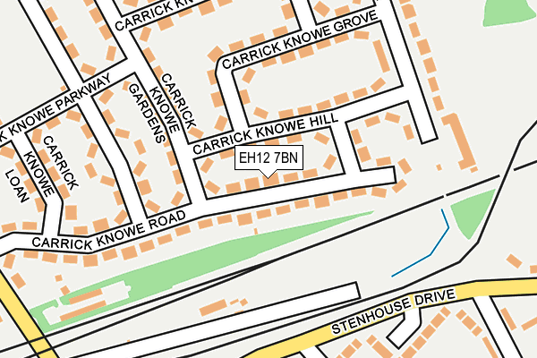 EH12 7BN map - OS OpenMap – Local (Ordnance Survey)