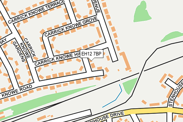 EH12 7BP map - OS OpenMap – Local (Ordnance Survey)