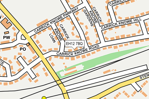 EH12 7BQ map - OS OpenMap – Local (Ordnance Survey)