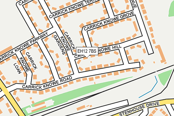 EH12 7BS map - OS OpenMap – Local (Ordnance Survey)