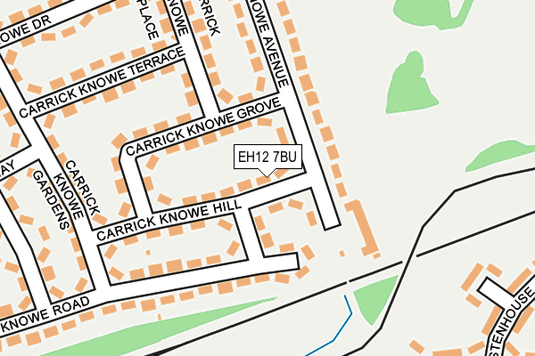 EH12 7BU map - OS OpenMap – Local (Ordnance Survey)