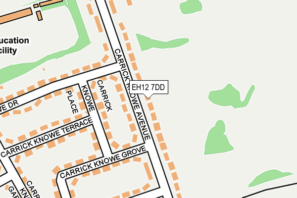 EH12 7DD map - OS OpenMap – Local (Ordnance Survey)