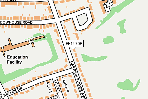 EH12 7DF map - OS OpenMap – Local (Ordnance Survey)