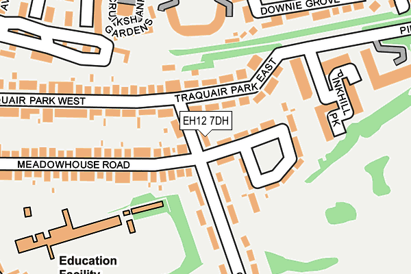 EH12 7DH map - OS OpenMap – Local (Ordnance Survey)