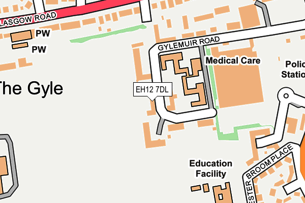 EH12 7DL map - OS OpenMap – Local (Ordnance Survey)