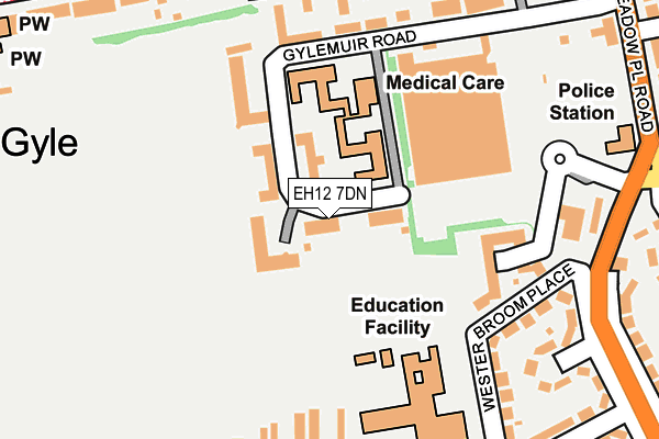 EH12 7DN map - OS OpenMap – Local (Ordnance Survey)