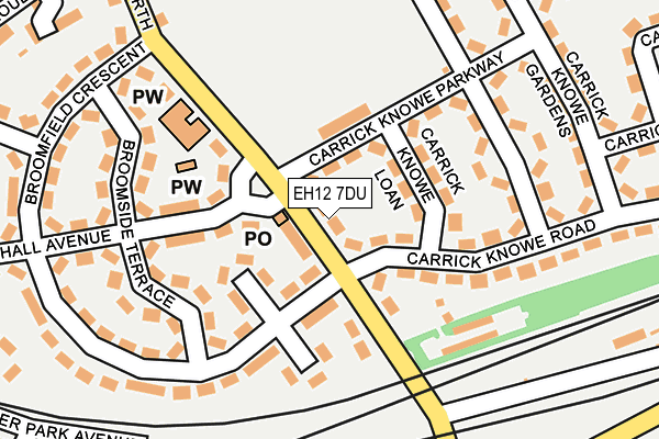 EH12 7DU map - OS OpenMap – Local (Ordnance Survey)