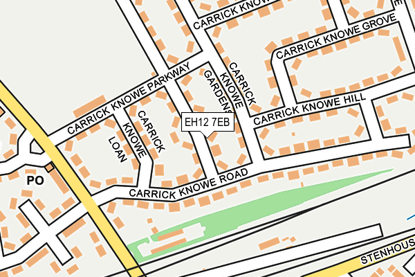 EH12 7EB map - OS OpenMap – Local (Ordnance Survey)