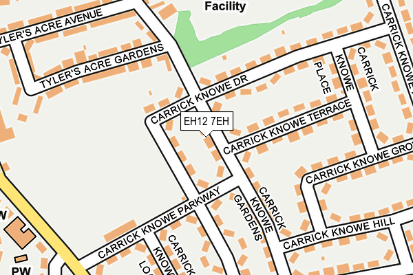 EH12 7EH map - OS OpenMap – Local (Ordnance Survey)