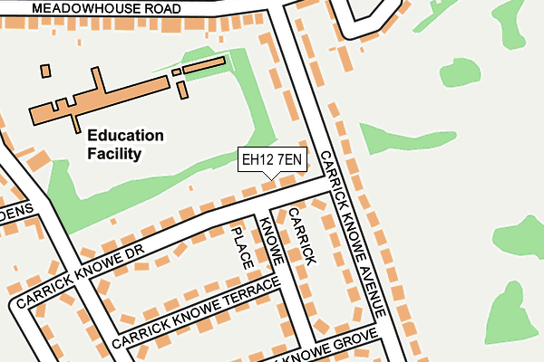 EH12 7EN map - OS OpenMap – Local (Ordnance Survey)