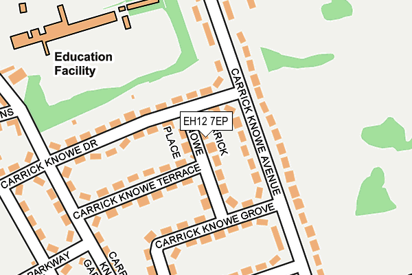 EH12 7EP map - OS OpenMap – Local (Ordnance Survey)