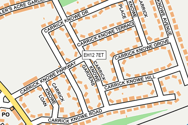 EH12 7ET map - OS OpenMap – Local (Ordnance Survey)