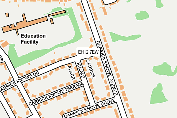 EH12 7EW map - OS OpenMap – Local (Ordnance Survey)