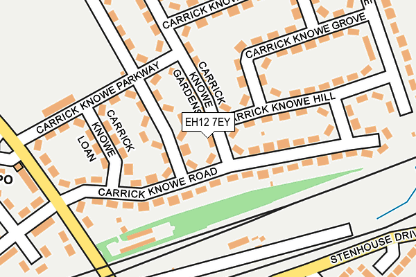 EH12 7EY map - OS OpenMap – Local (Ordnance Survey)