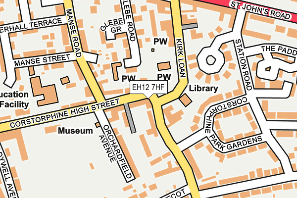 EH12 7HF map - OS OpenMap – Local (Ordnance Survey)