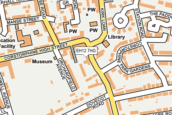 EH12 7HG map - OS OpenMap – Local (Ordnance Survey)