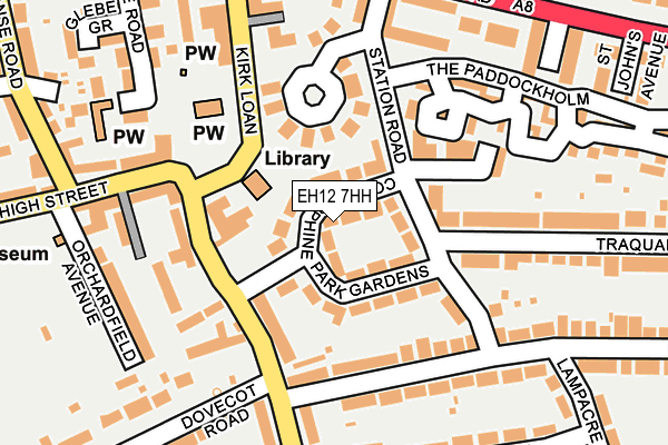 EH12 7HH map - OS OpenMap – Local (Ordnance Survey)