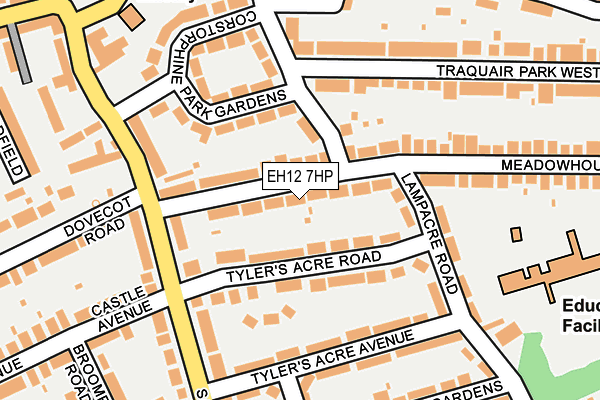 EH12 7HP map - OS OpenMap – Local (Ordnance Survey)