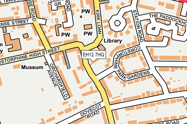 EH12 7HQ map - OS OpenMap – Local (Ordnance Survey)