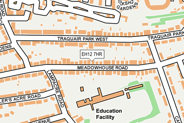 EH12 7HR map - OS OpenMap – Local (Ordnance Survey)