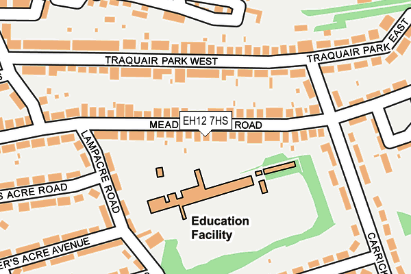 EH12 7HS map - OS OpenMap – Local (Ordnance Survey)