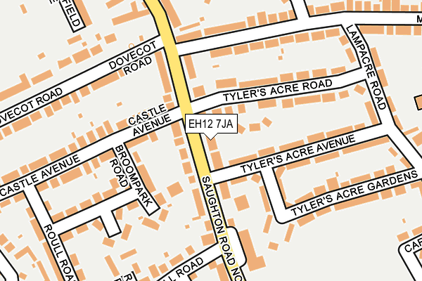 EH12 7JA map - OS OpenMap – Local (Ordnance Survey)