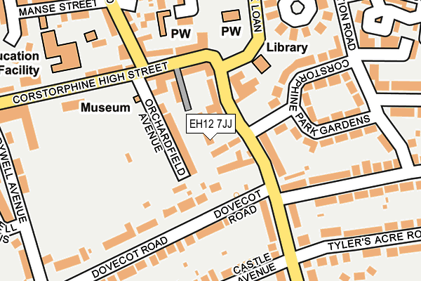 EH12 7JJ map - OS OpenMap – Local (Ordnance Survey)