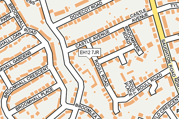 EH12 7JR map - OS OpenMap – Local (Ordnance Survey)