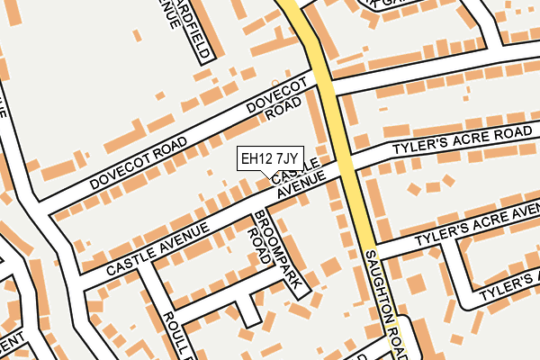 EH12 7JY map - OS OpenMap – Local (Ordnance Survey)